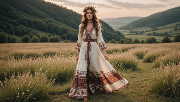 Robe longue bohème chic : le choix parfait pour mariage